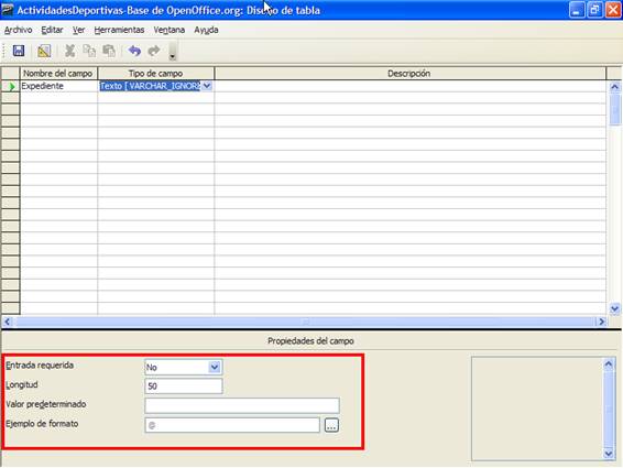 Propiedades del tipo Texto