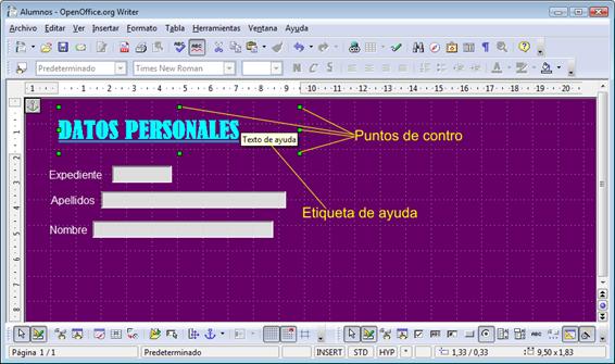 Modificar el texto de una etiqueta