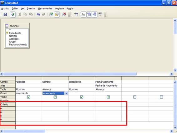 Líneas de criterios de la rejilla de diseño