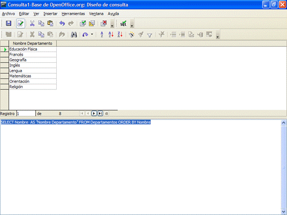 Uso de alias en sentencias SQL