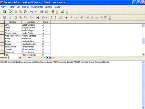 Vinculación de varias tablas con SQL