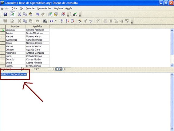 Consulta SQL sencilla