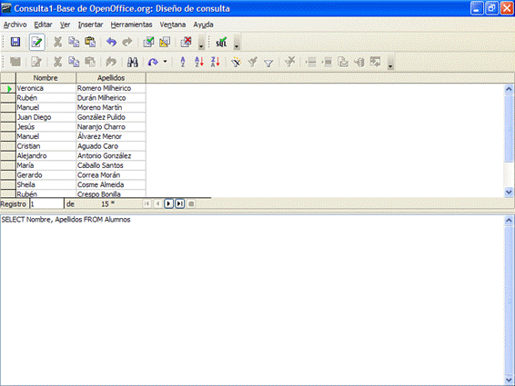 Consulta SQL con varios campos