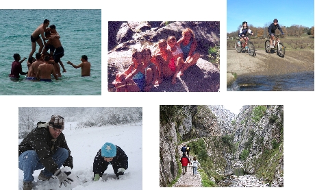 El deporte en contacto con la naturaleza es una buena oportunidad para la relación.