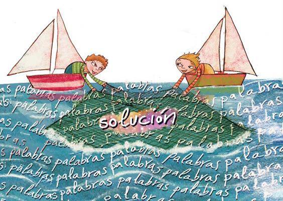 El diálogo y la cooperación mutua nos pueden ayudar a superar las dificultades y los miedos. Fuente: ¡Que viva la paz! Colección «Por preguntar que no quede». CIDE (2007)