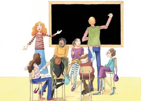 Los equipos docentes deben cuestionar su propia práctica, mediante la formulación de preguntas y la reflexión conjunta. Fuente: Instituto de la Mujer.