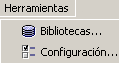 Opciones del menú Herramientas
