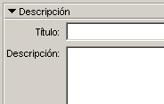 Apartado Descripción de la pestaña Proyecto