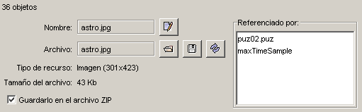 Información sobre propiedades de los recursos