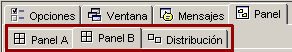 Paneles A, B y distribución