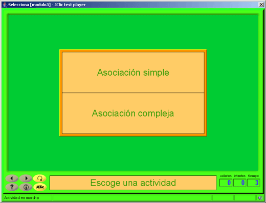 Aspecto final de la Pantalla de información