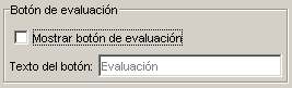 Cuadro de opciones de evaluación