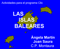 La pantalla de inicio de la aplicación Clic