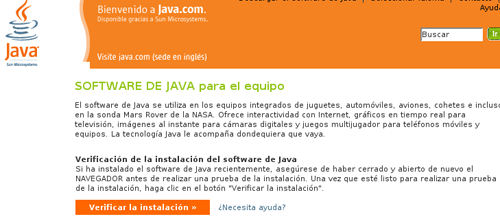 Verificación de Java