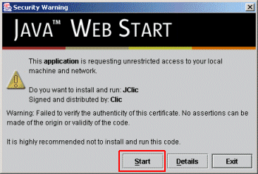 Aviso de seguridad de Java