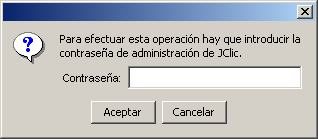 Cuadro de introducción de contraseña