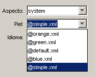 Cuadro de configuración de la piel