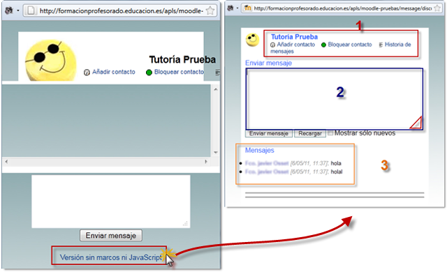 Mensajería. Cambio del aspecto de la ventana emergente