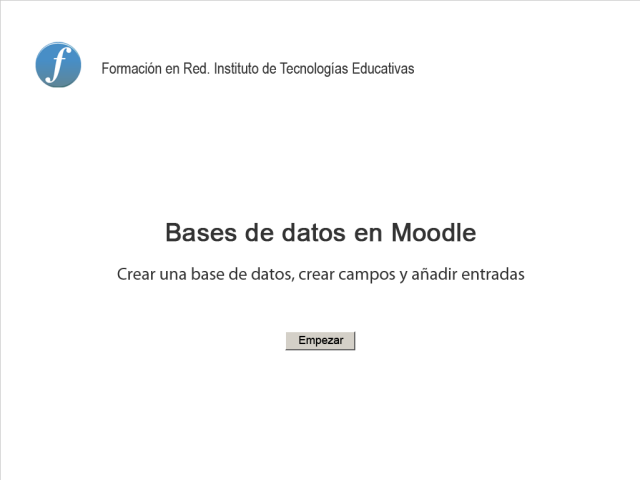 Subir entradas de un archivo Enlace a videotutorial crear base de datos