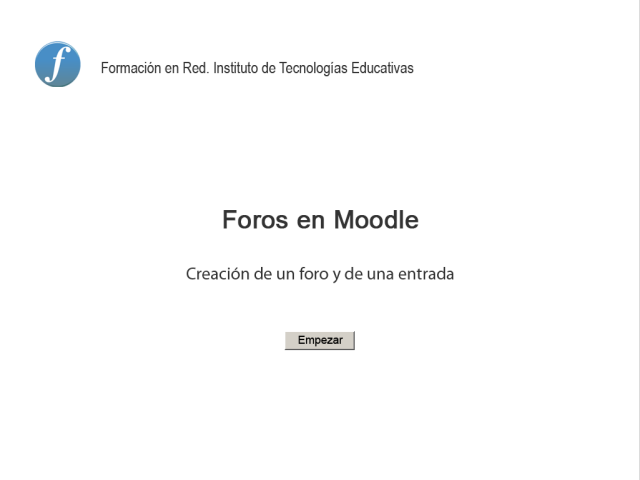 Enlace a videotutorial configurar foro y añadir una entrada Enlace a videotutorial configurar foro y añadir una entrada