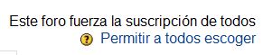 Opciones de suscripción a los foros 2