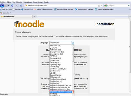 Iniciando el servidor Lenguaje