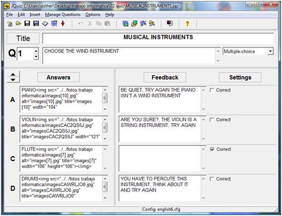 Captura de pantalla quiz