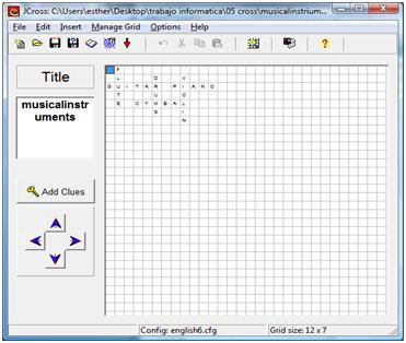 Captura de pantalla JCross