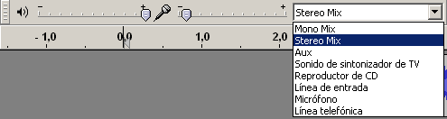 Seleccionar Stereo Mix