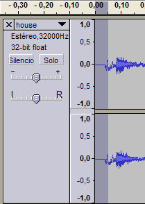 Selección de audio inicial