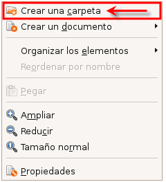 Crear carpeta en Ubuntu