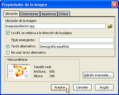 Propiedades de imagen