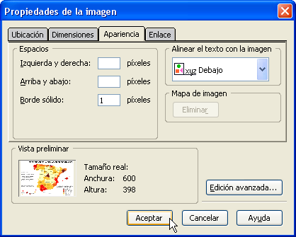 Propiedades de imagen