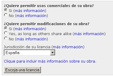 Escoge una licencia CC