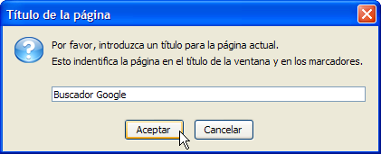 Título de la página