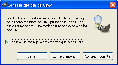Consejo del día de GIMP