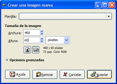 Crear una imagen nueva