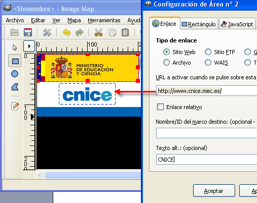 Configuración de Área nº2