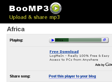 Consola de reproducción de audio de BooMP3