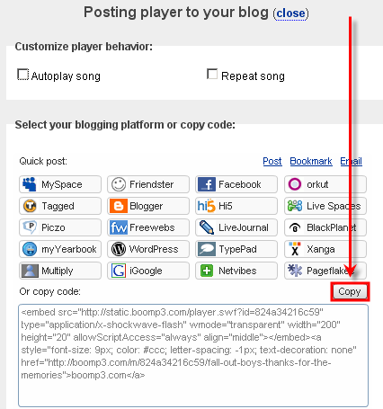 Copia el código EMBED