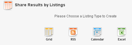 Share Results by Listings